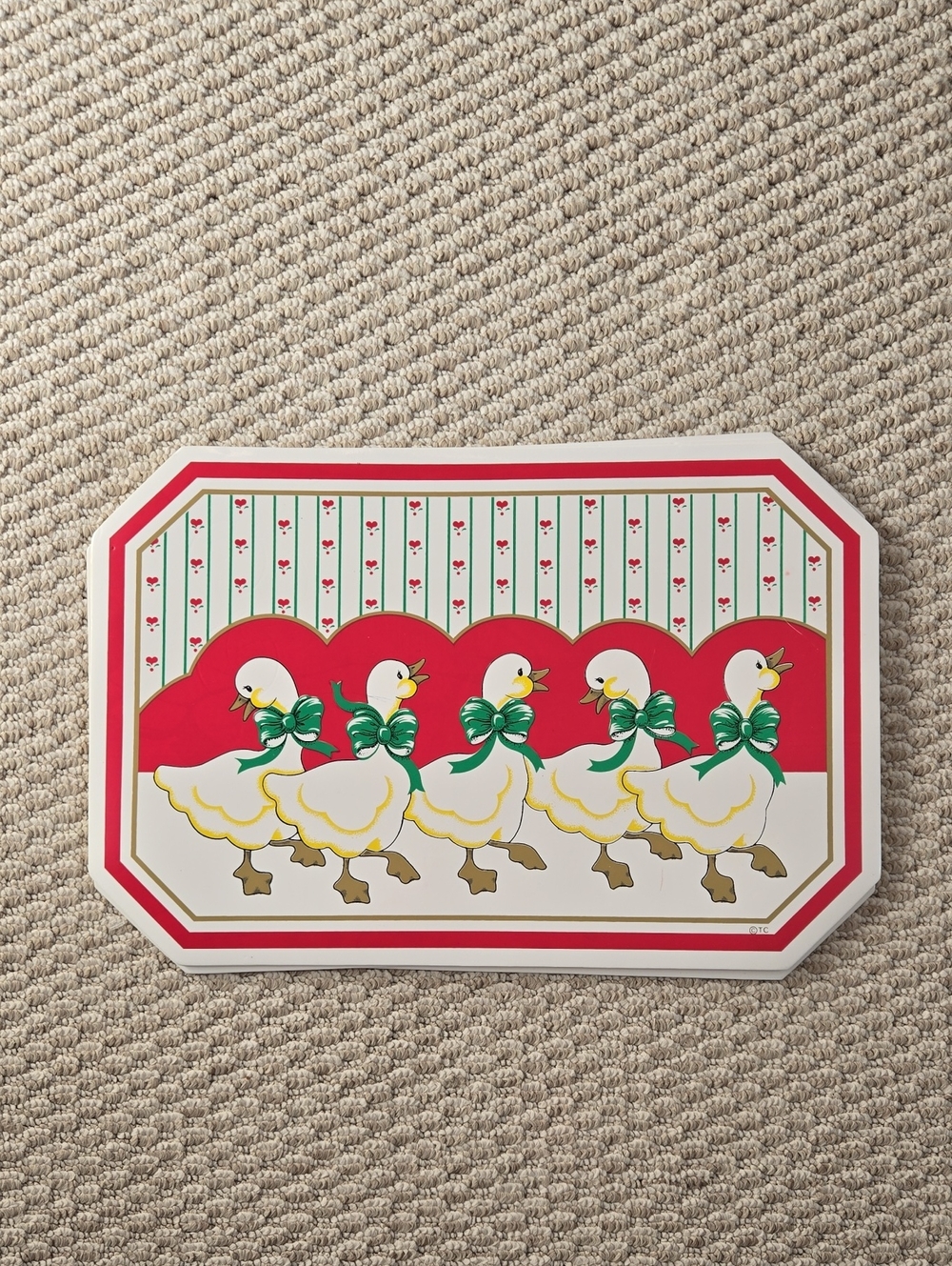 Cottagecore Vintage Silly Goose Placemats Set of 4